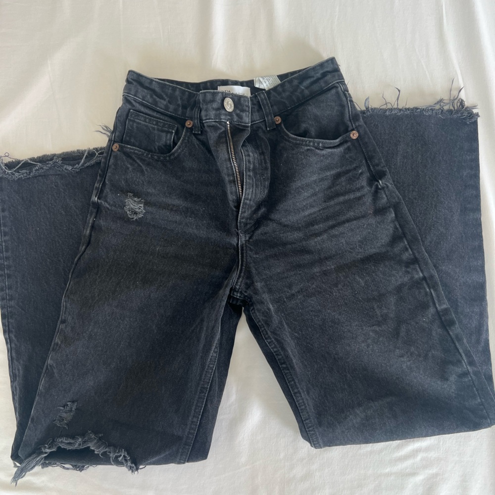 Zara Distressed Black Women's Jeans